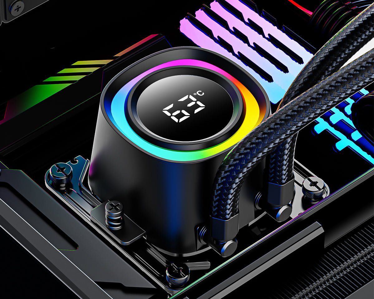 ID-COOLING FX360 TD Digital Screen Gen 7 Pro Pump ARGB AIO Liquid Cpu Cooler - AHW Store