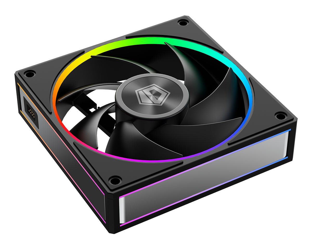 ID-COOLING MF-1230-ARGB-K TRIO ARGB PWM Dual Ball Bearing Magnetic Connection 30mm Thickened Frame 7 Blade 3 Fans - AHW Store