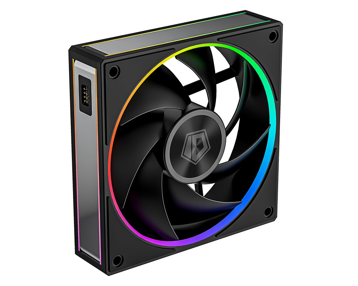 ID-COOLING MF-1230-ARGB-K TRIO ARGB PWM Dual Ball Bearing Magnetic Connection 30mm Thickened Frame 7 Blade 3 Fans - AHW Store
