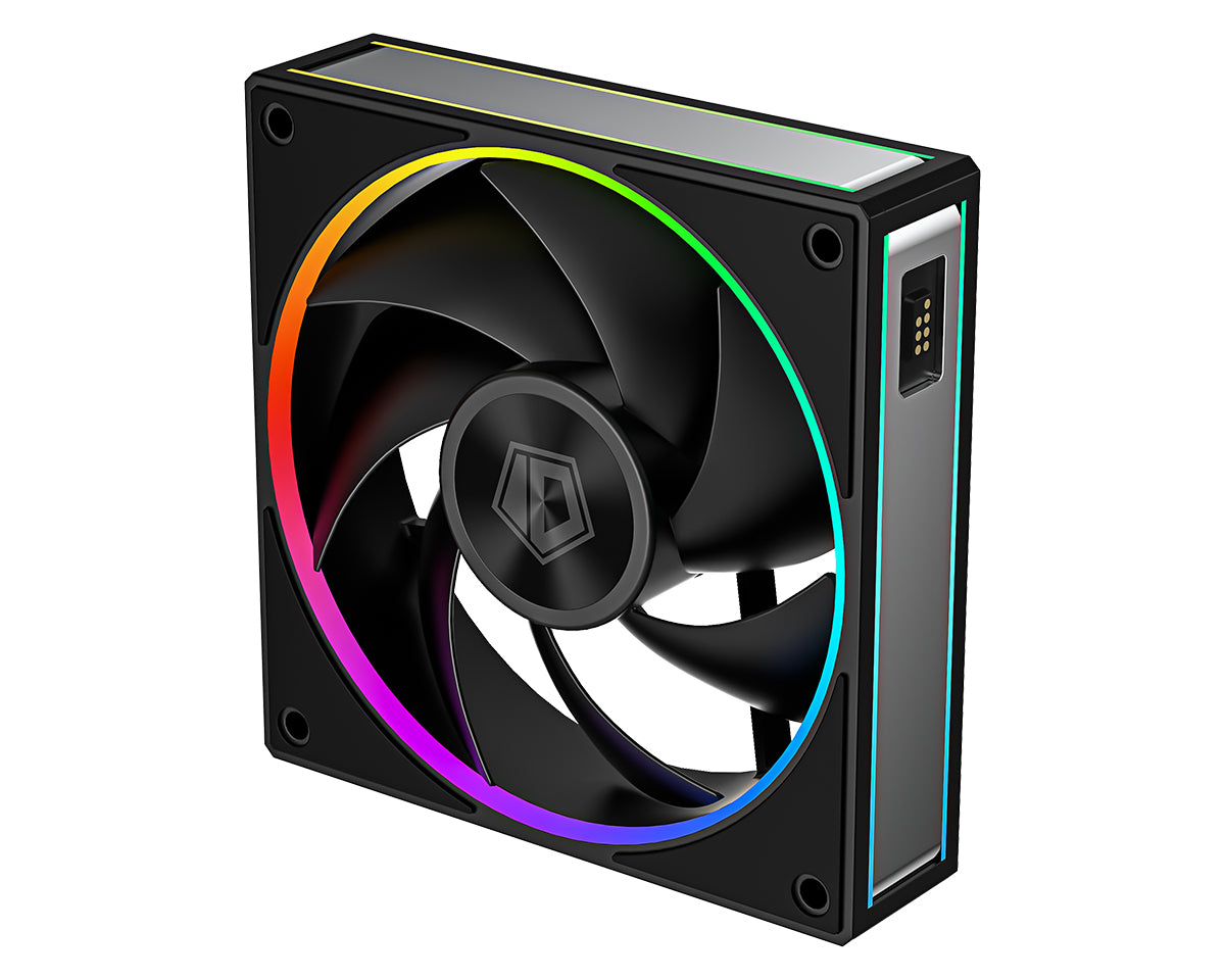 ID-COOLING MF-1230-ARGB-K TRIO ARGB PWM Dual Ball Bearing Magnetic Connection 30mm Thickened Frame 7 Blade 3 Fans