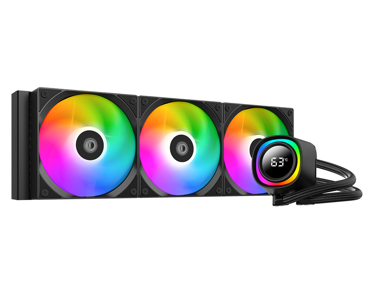 ID-COOLING FX360 TD Digital Screen Gen 7 Pro Pump ARGB AIO Liquid Cpu Cooler