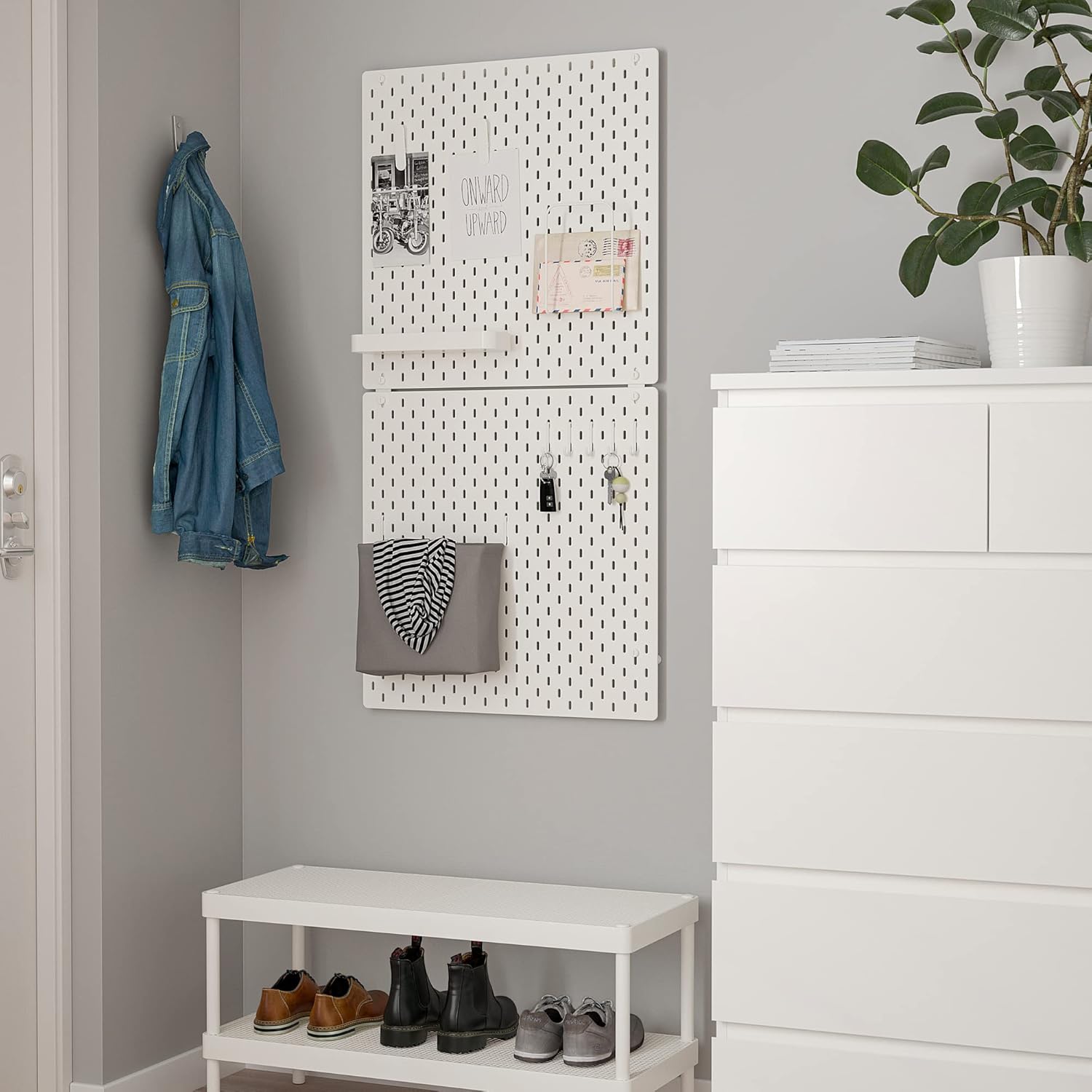 Ikea SKÅDIS White Pegboard 56x56 cm - AHW Store
