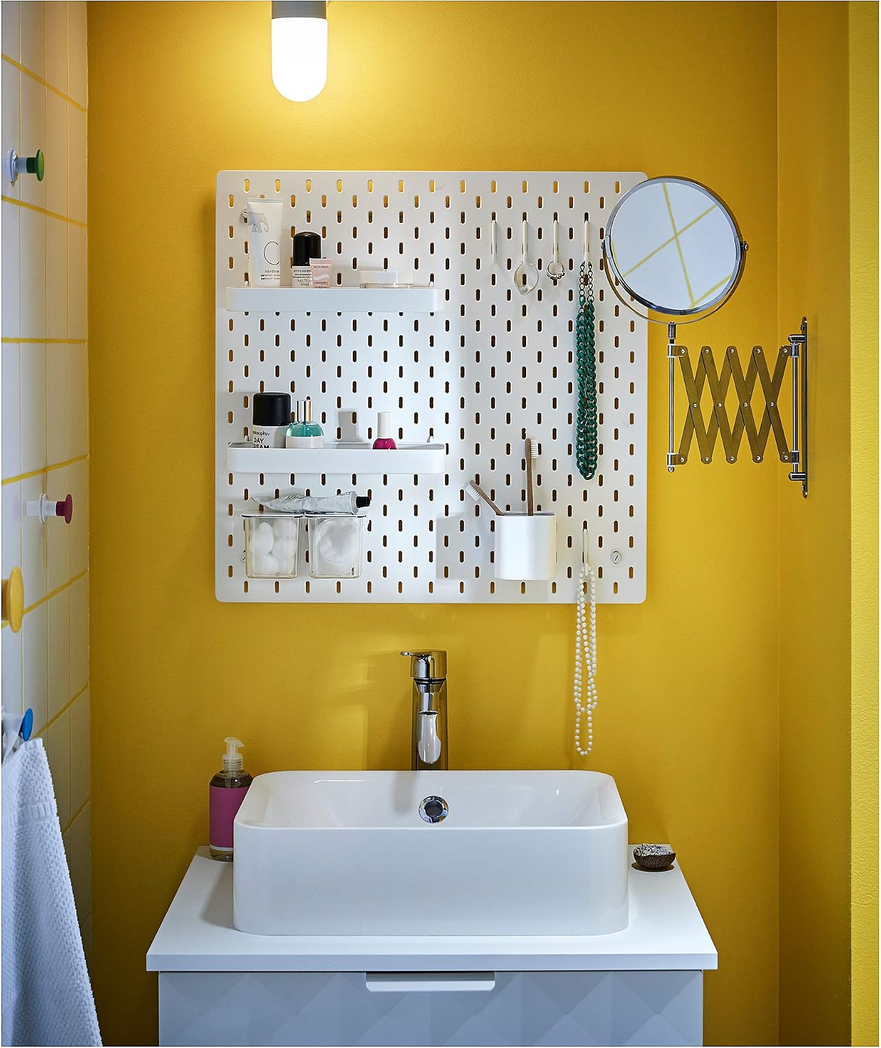 Ikea SKÅDIS White Pegboard 56x56 cm - AHW Store
