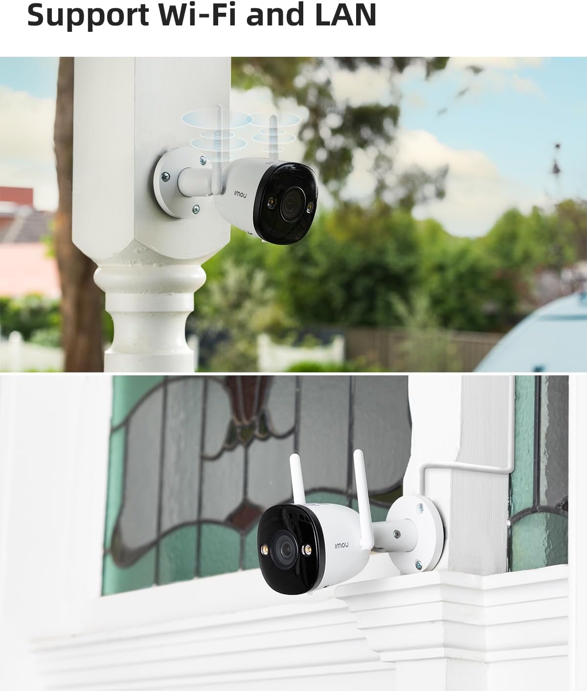 Imou 2E 5MP High Definition Outdoor Security Bullet CCTV Camera, Color Night Vision, Human Detection - AHW Store