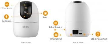 Imou Ranger 2C Pro 3K (5MP) Indoor Security Camera 2.4/5GHz Dual Band Wi-Fi 6 One Touch Call Button Smart Baby Monitor UHD CCTV Work With Alexa - AHW Store