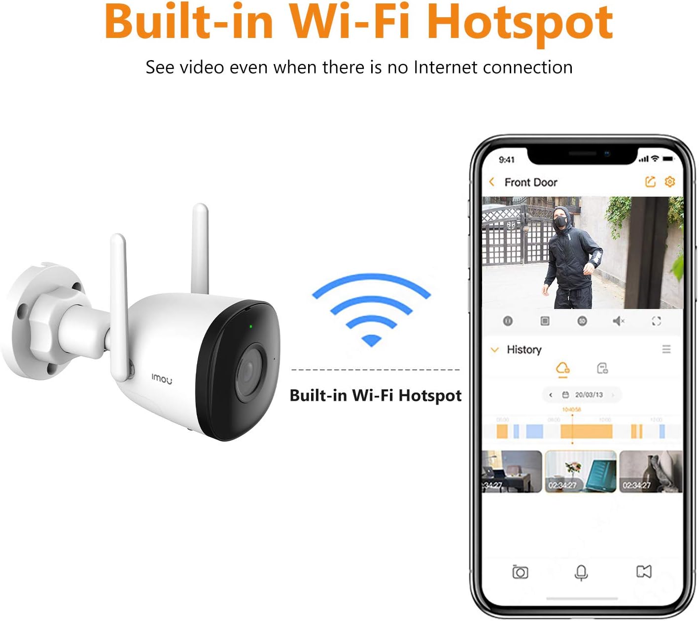 Imou Security Camera Outdoor 1080P, AI Human Motion Detection, IP67 Weatherproof Bullet Camera, 30m - AHW Store