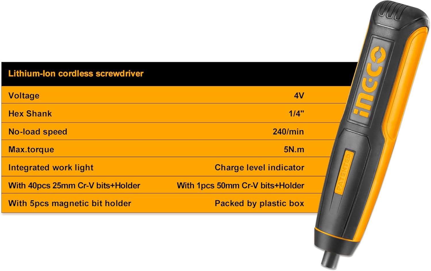 INGCO Cordless Screwdriver Drill Driver CSDLI0403 - AHW Store