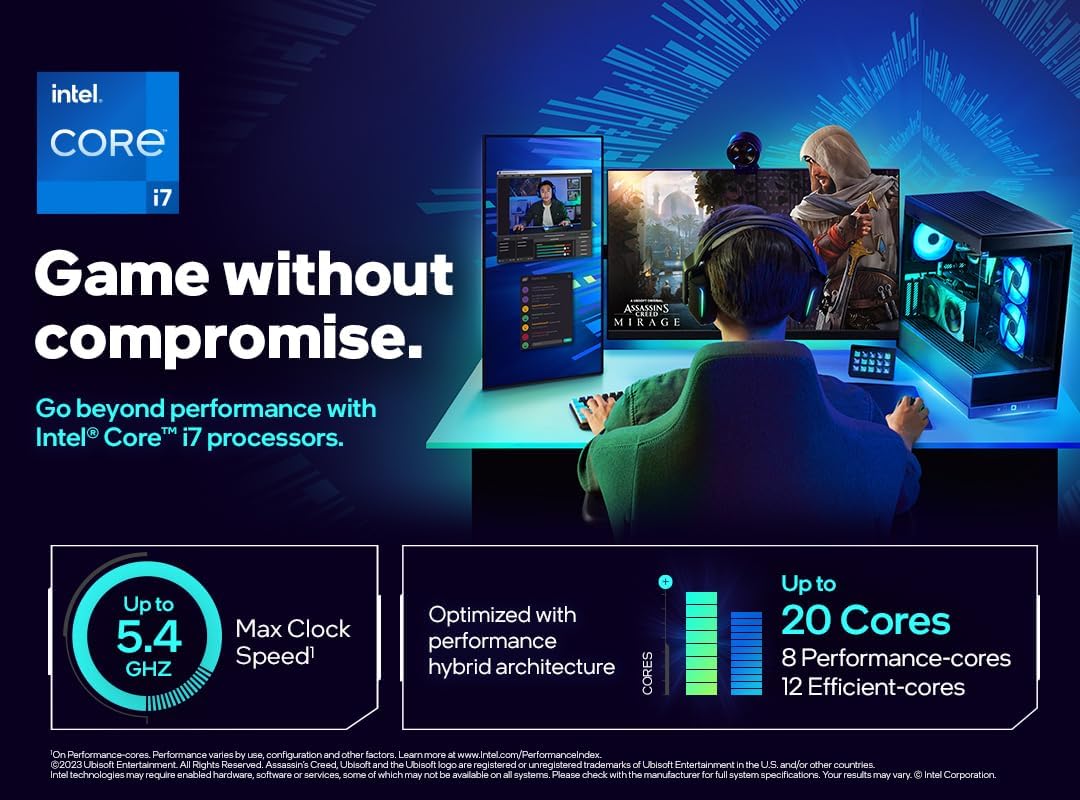 Intel Core i7 14700F Processor 20 Core 28 Threads 5.4 GHz Max Turbo LGA 1700 - AHW Store