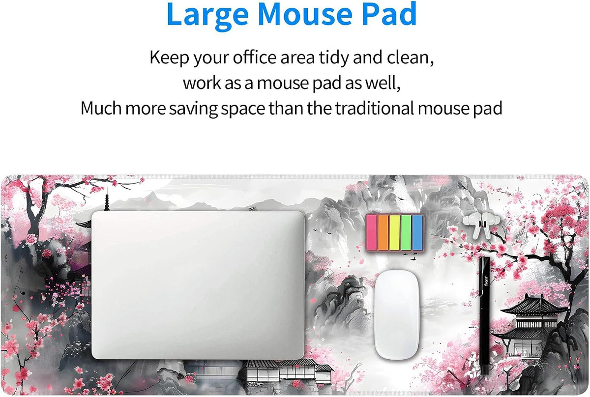 Japanese Cherry Blossom Large Mouse Pad XL - AHW Store