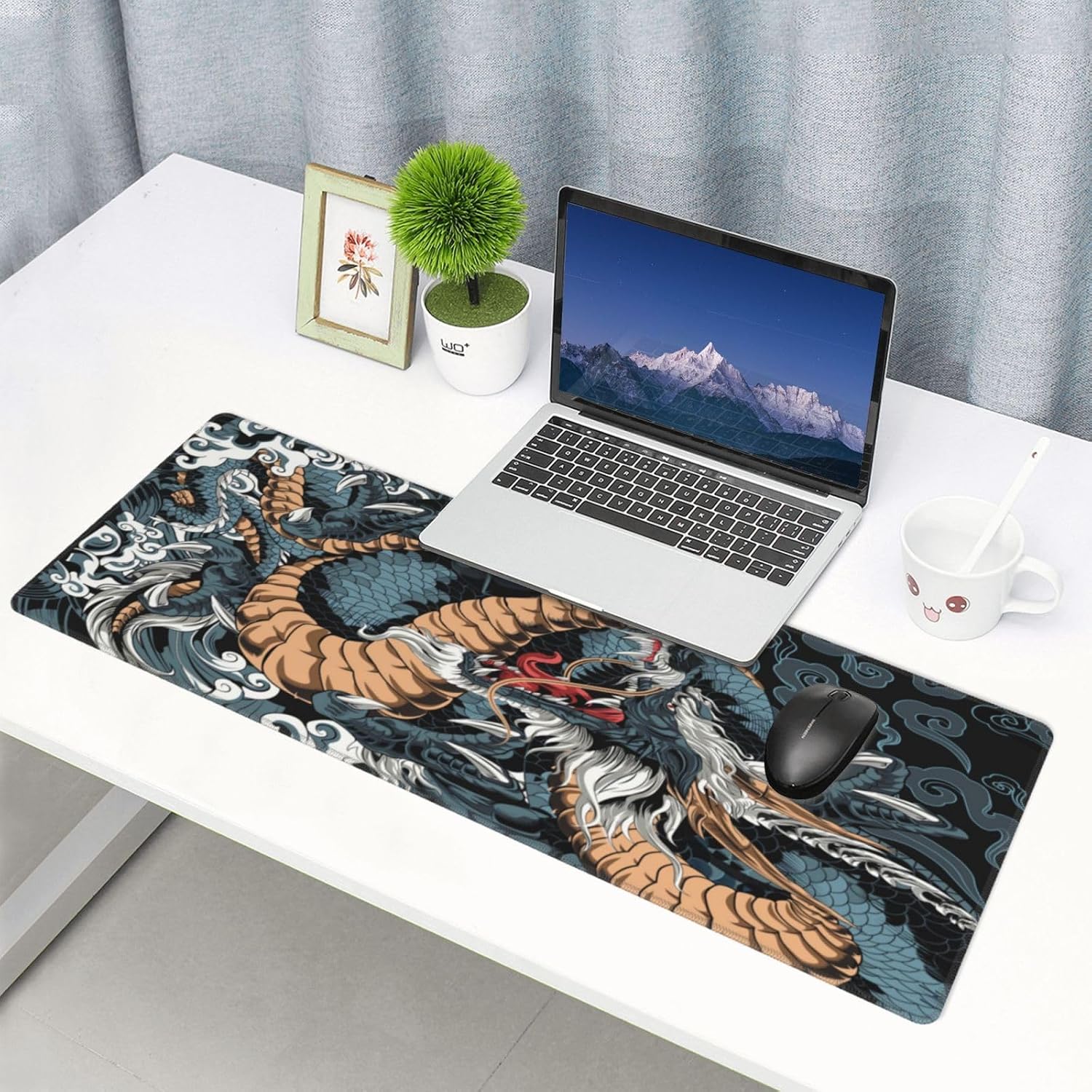 Japanese Dragon Large Mouse Pad XL Desk Mat - AHW Store