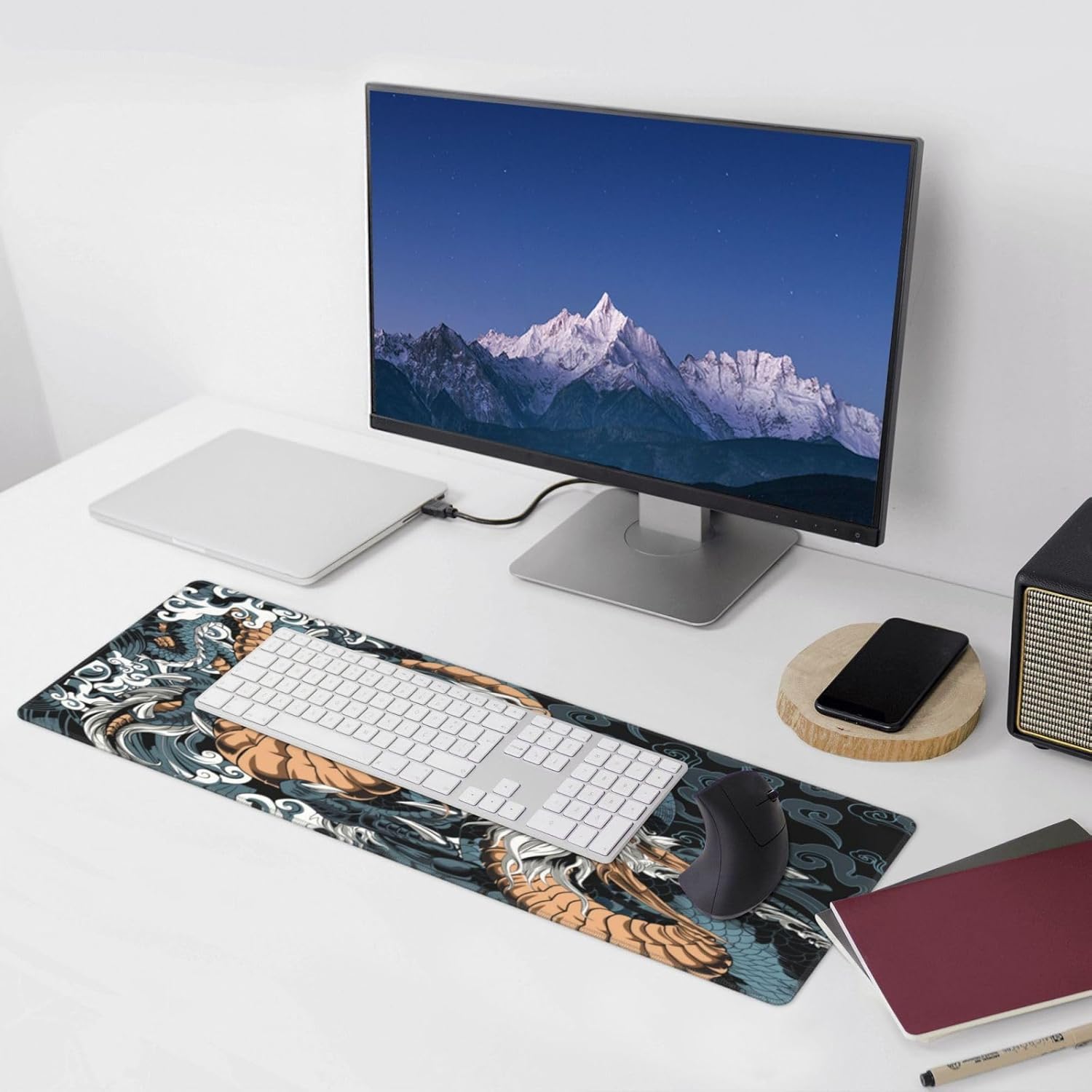 Japanese Dragon Large Mouse Pad XL Desk Mat - AHW Store