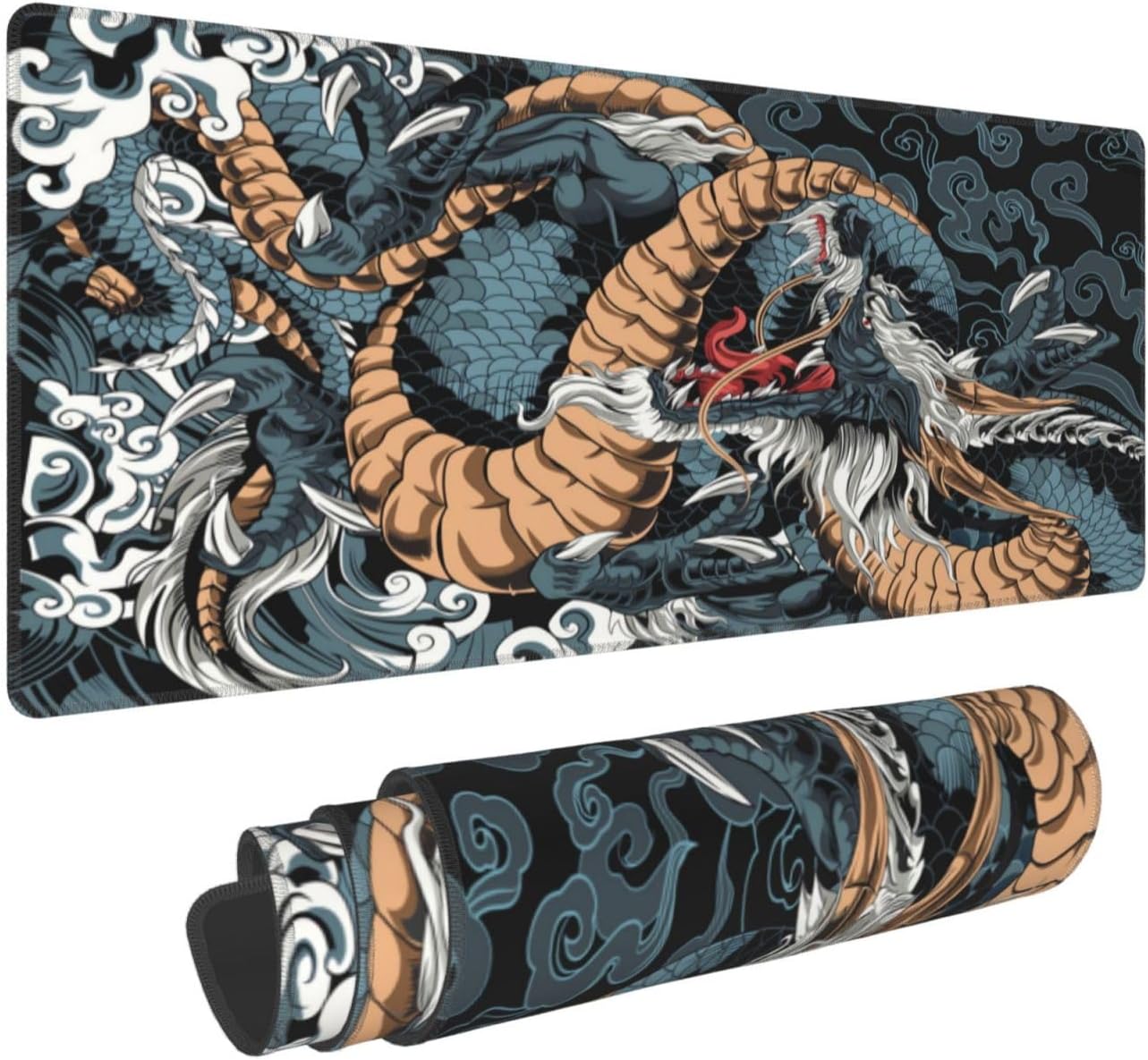 Japanese Dragon Large Mouse Pad XL Desk Mat - AHW Store
