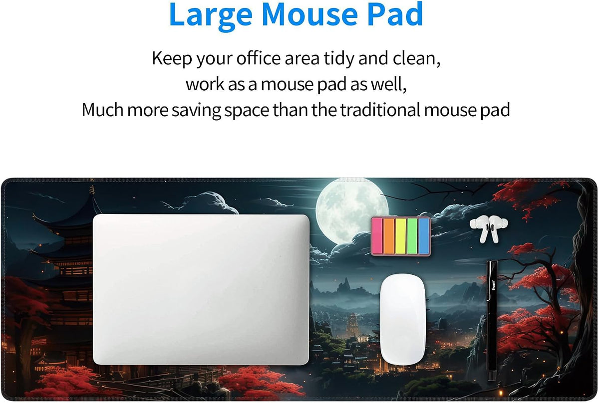 Japanese Full Moon XL Gaming Mouse Pad 30 × 80 cm - AHW Store