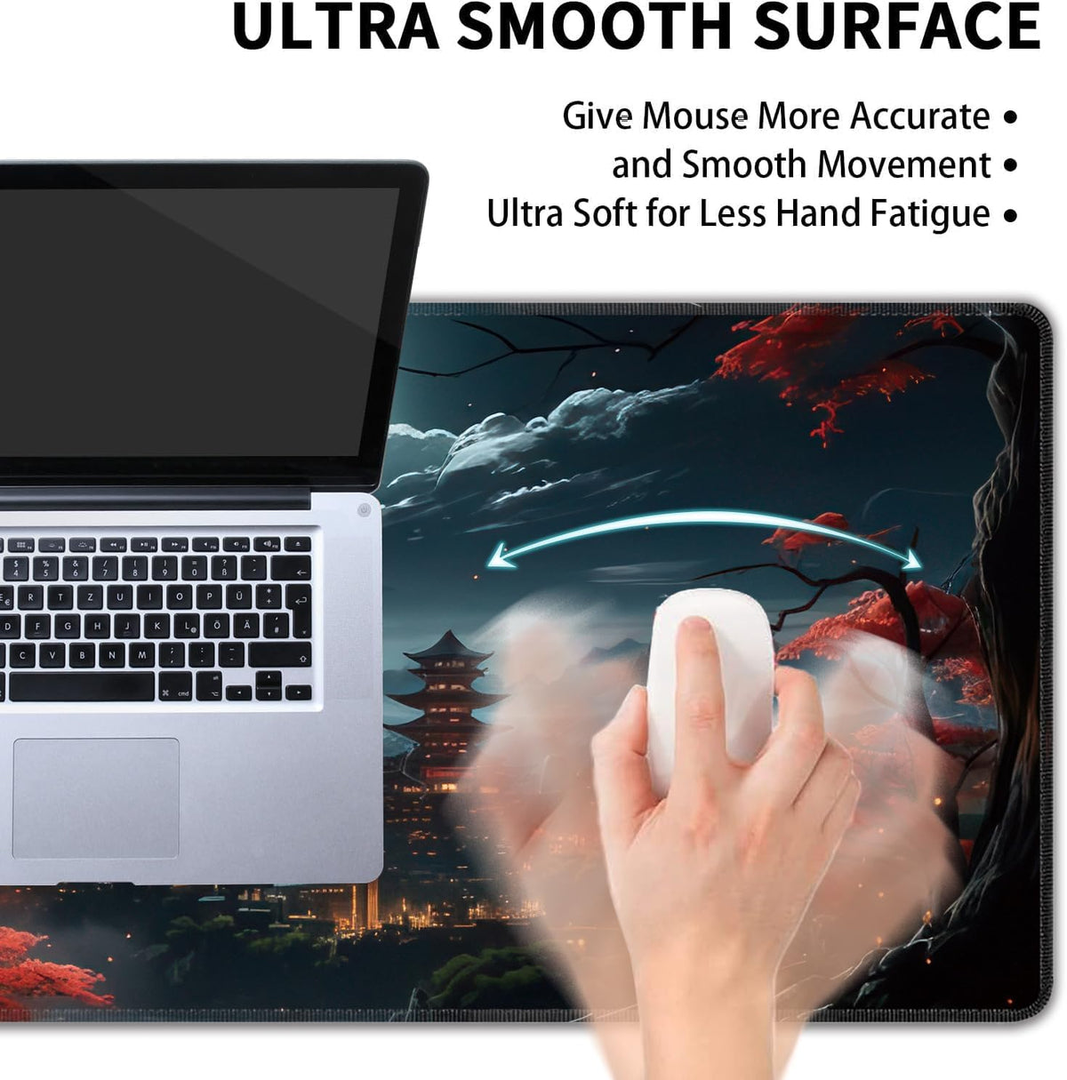 Japanese Full Moon XL Gaming Mouse Pad - AHW Store
