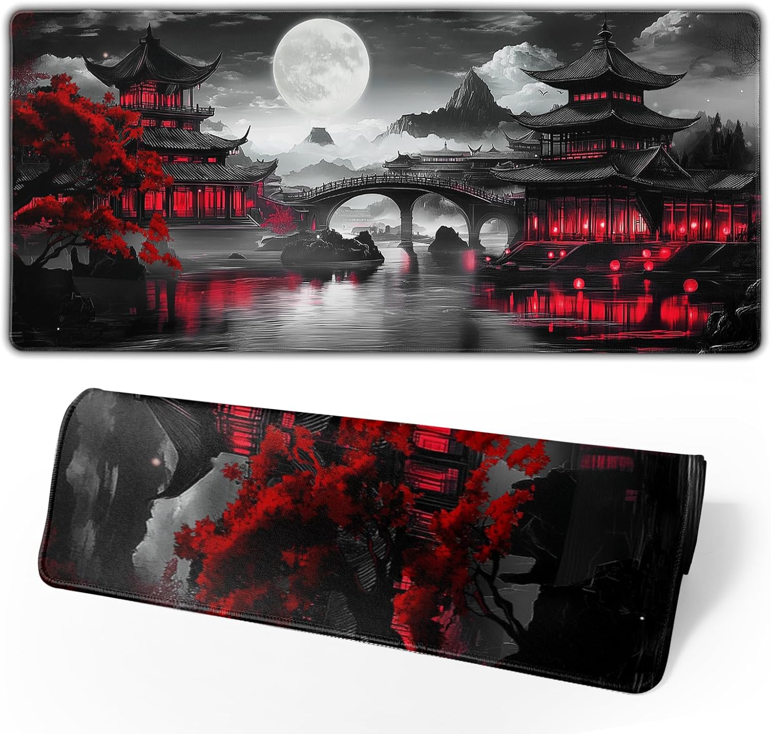 Japanese Riverside Full Moon XL Mouse Pad - AHW Store