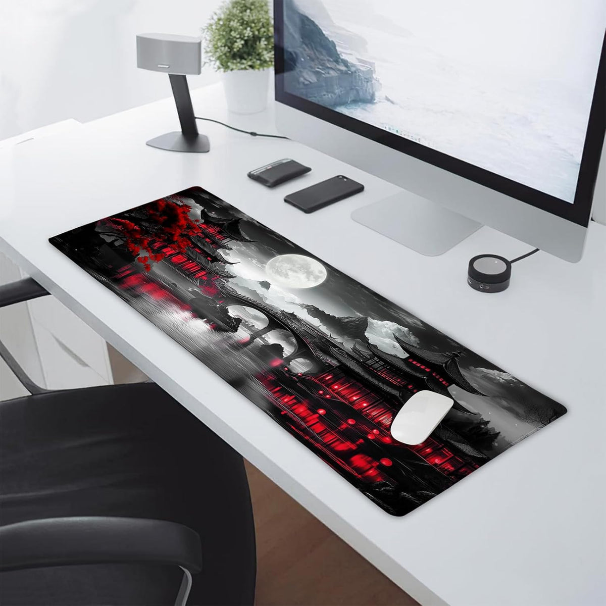 Japanese Riverside Full Moon XL Mouse Pad - AHW Store