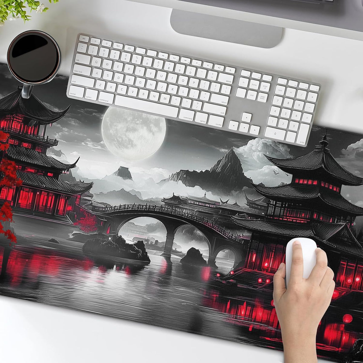 Japanese Riverside Full Moon XL Mouse Pad - AHW Store