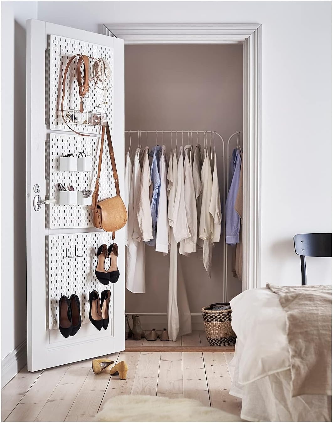 jqm SKADIS Wall Pegboard White 76X56cm - AHW Store