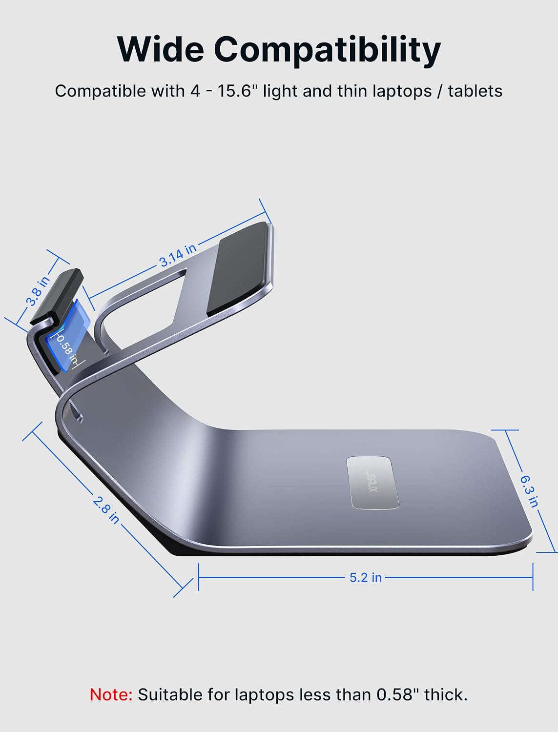 JSAUX 2-in-1 Aluminum Laptop Stand - AHW Store