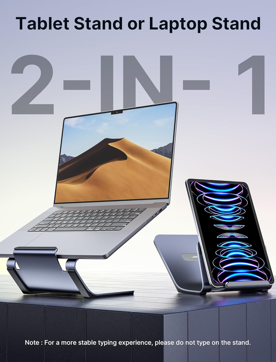 JSAUX 2-in-1 Aluminum Laptop Stand - AHW Store