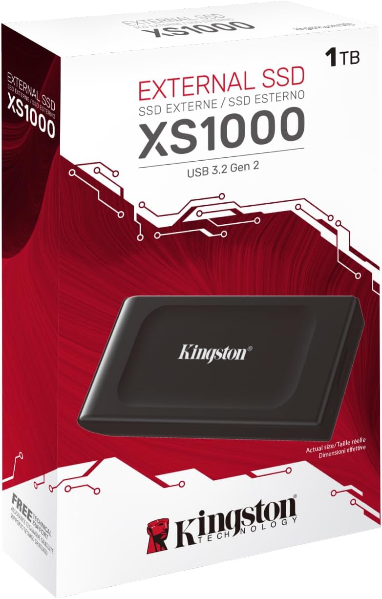Kingston Digital XS1000 External SSD, 1TB - AHW Store