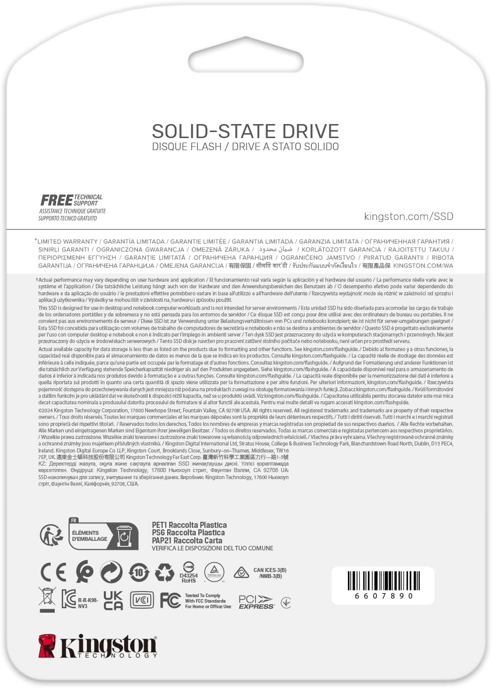Kingston NV3 NVMe PCIe 4.0 Internal SSD 1TB M.2 2280 - SNV3S/1000G - AHW Store