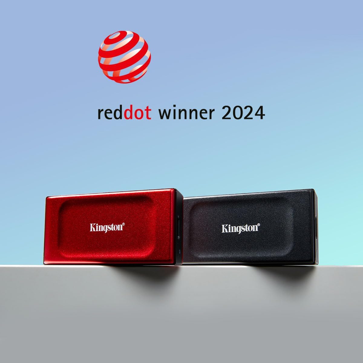Kingston XS1000 2TB External SSD USB 3.2 Gen 2 Portable Solid State Drive Red - SXS1000R/2000G - AHW Store