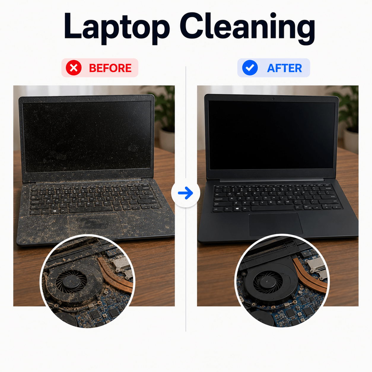 Laptop Cleaning - AHW Store