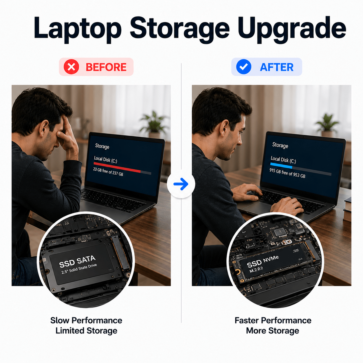 Laptop Storage Upgrade - AHW Store