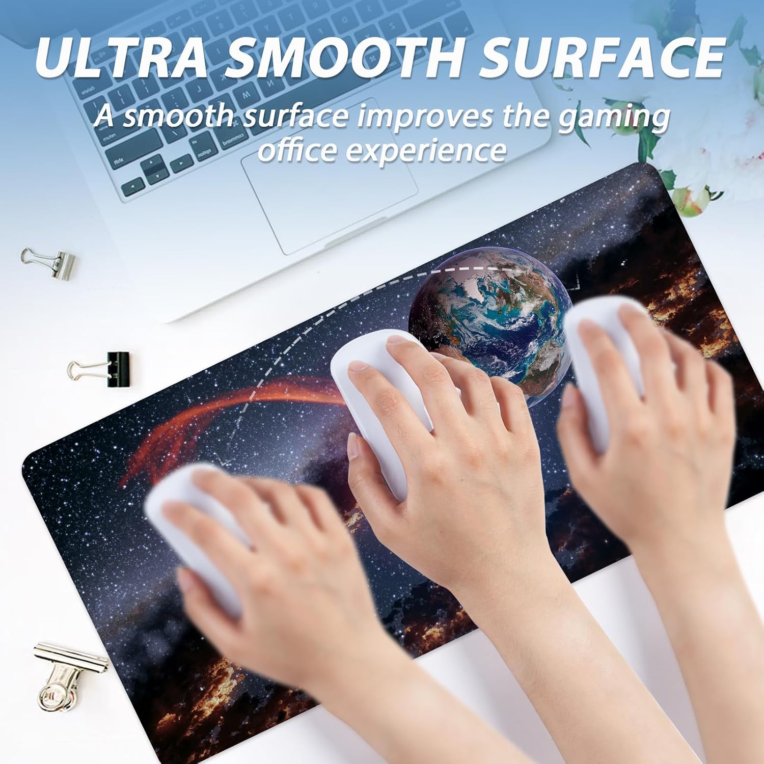 Large Earth Galaxy Gaming Mouse Pad - AHW Store