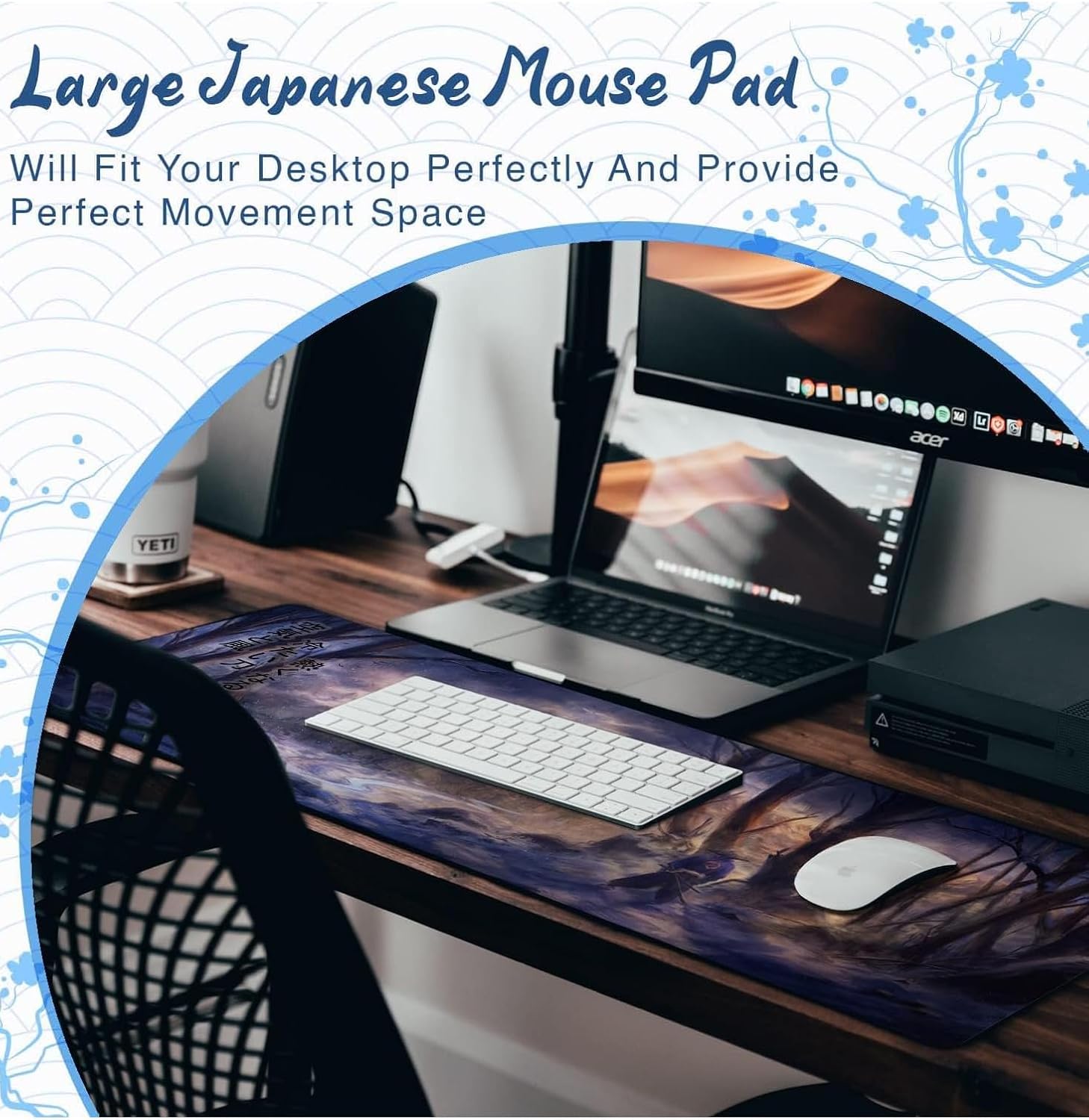 Large Japanese Style Extended Mouse Pad - AHW Store