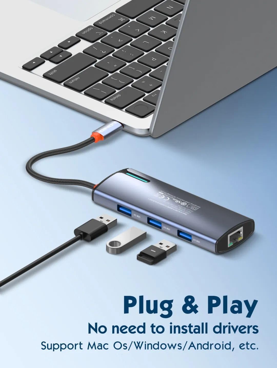 LDNIO 6-in-1 USB-C Docking Station HUB - AHW Store