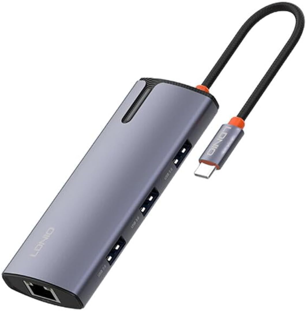 LDNIO DS - 16U 6 In 1 USB - C Docking Station PD100W USB3.0, Transmission speed, LED - Gray - AHW Store