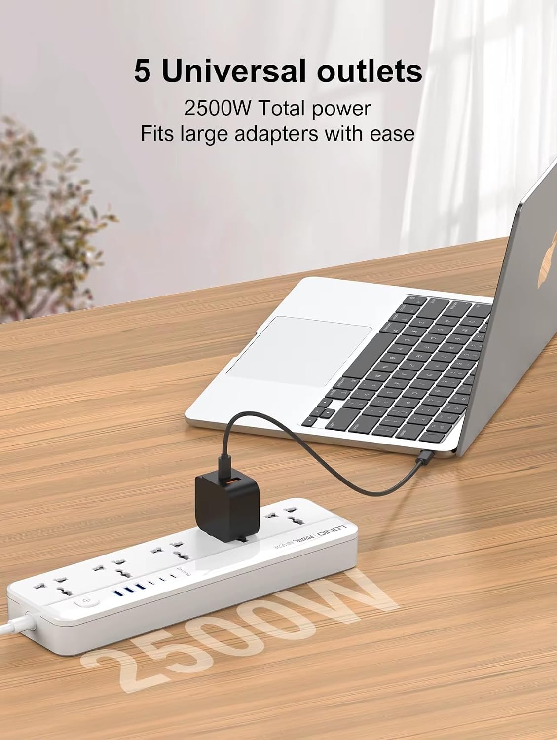 LDNIO SC5614 5Outlet + 6USB Power Strip (White) - AHW Store