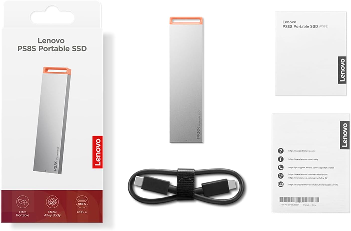 Lenovo 1TB PS8S USB3.2 Portable SSD - AHW Store