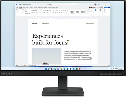 Lenovo L24 - 4e - 23.8 FHD 1920 X 1080 IPS, 100Hz, 4ms, 99% sRGB, Black, 3 Years Warranty - AHW Store