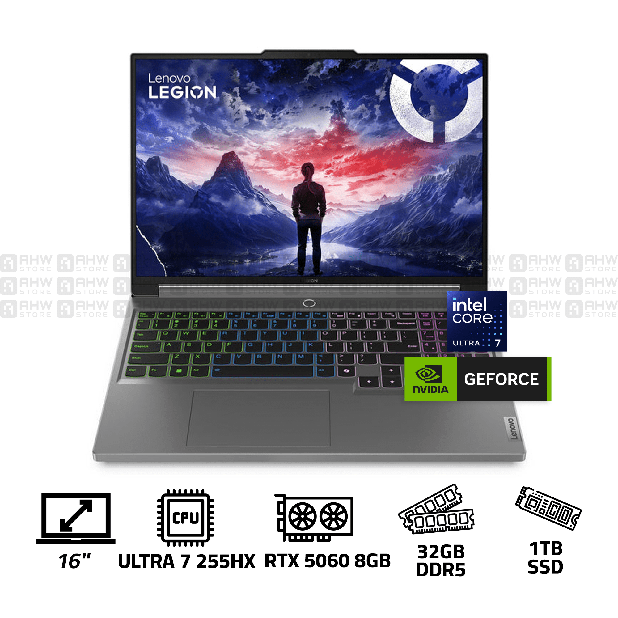 LENOVO LEGION - ULTRA 7 - 255HX - 20 CORES - 32G DDR5 \ 1T SSD \ RTX 5060 8GB \ 16 WQXGA - 165HZ - 3 YEARS - AHW Store