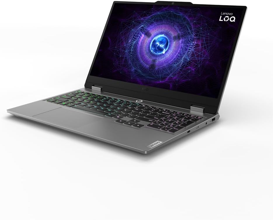 Lenovo LOQ 15IRX9 15.6 Inch FHD 144Hz IPS Gaming Laptop Intel Core i7 14700HX 16GB DDR5 1TB NVMe SSD NVIDIA GeForce RTX 4060 8GB GDDR6 LA1 AI Chip Luna Grey - AHW Store