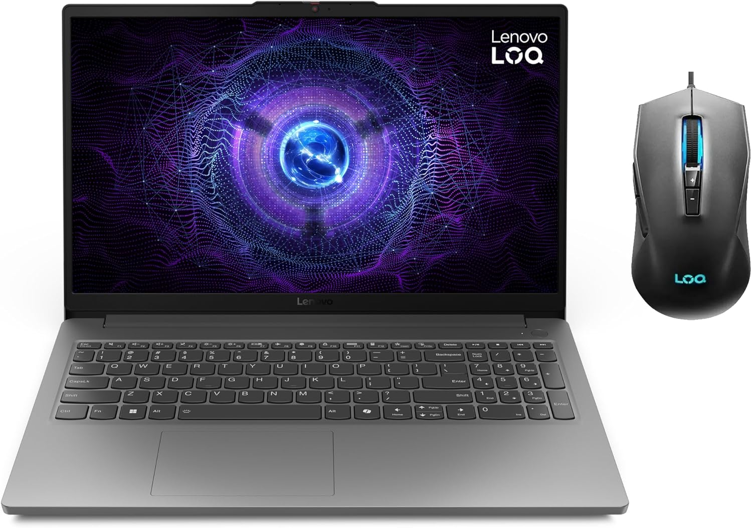 LENOVO - LOQ - CORE I5 -12450HX - 8 CORES - 16G DDR5 \ 512 SSD \ RTX 3050 6GB \ 15.6 - 144HZ + MOUSE RGB -2 YEARS + WIN11 (ESSENTIAL) - AHW Store