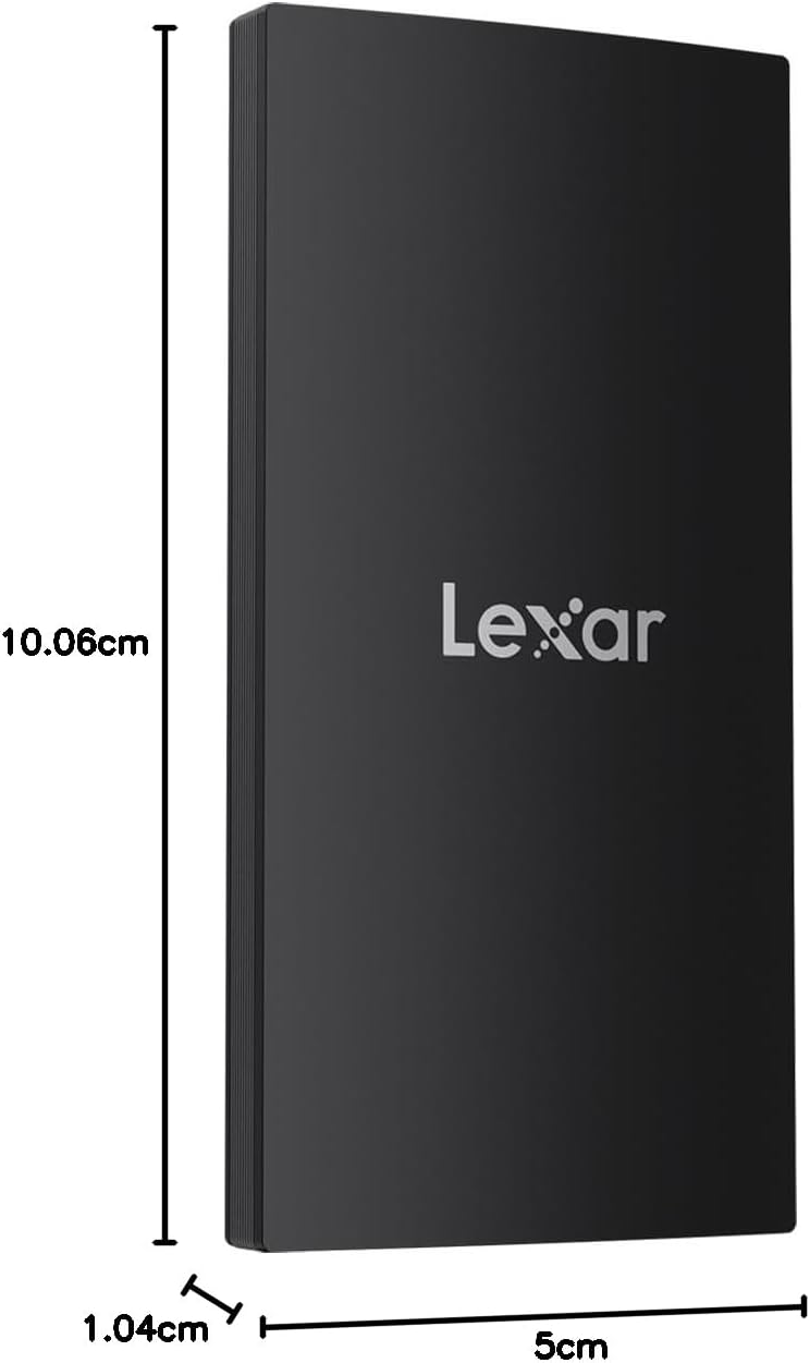 Lexar SL300 USB 3.2 Gen 2 Type - C Portable SSD, Black - 1TB - AHW Store