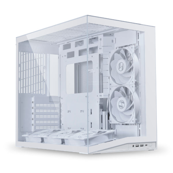 Lian Li O11D Dynamic Mini V2 Flow White Mid Tower Gaming Case 5 FAN