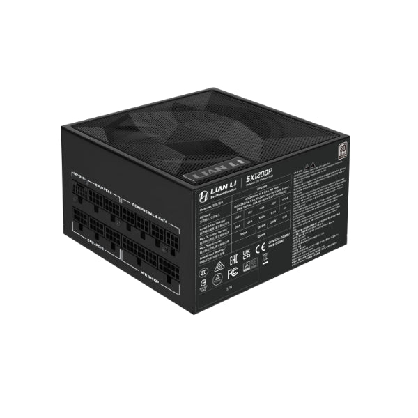 Lian Li SX1200P 1200W 80 Plus Platinum PPLP Platinum PCIe 5.1 ATX 3.1 Full Modular Power Supply White