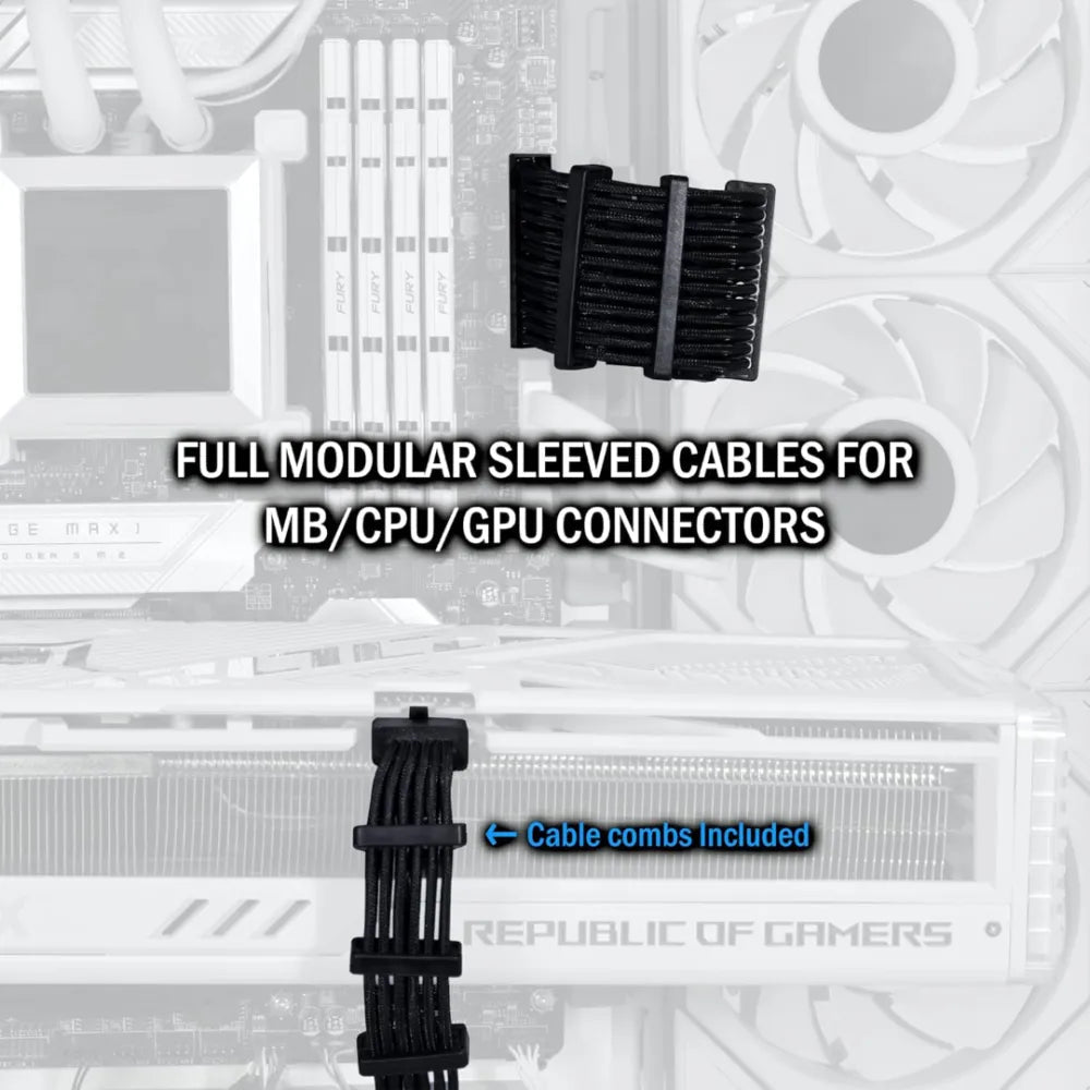 Lian Li Edge EG0850 850W 80 Plus Platinum PCIe 5.1 ATX 3.1 Full Modular Power Supply Black - AHW Store