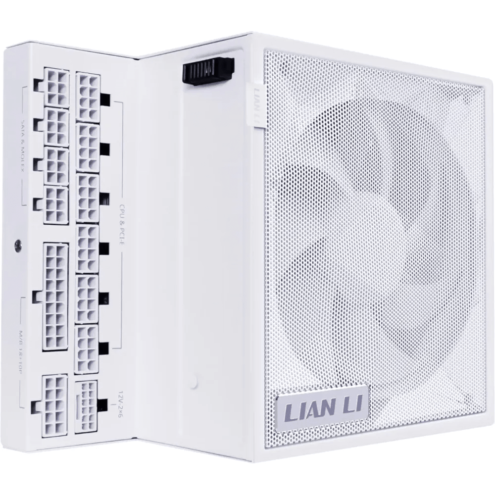 Lian Li Edge Gold EG0850G 850W 80 Plus Gold PCIe 5.1 ATX 3.1 Full Modular White Power Supply - AHW Store