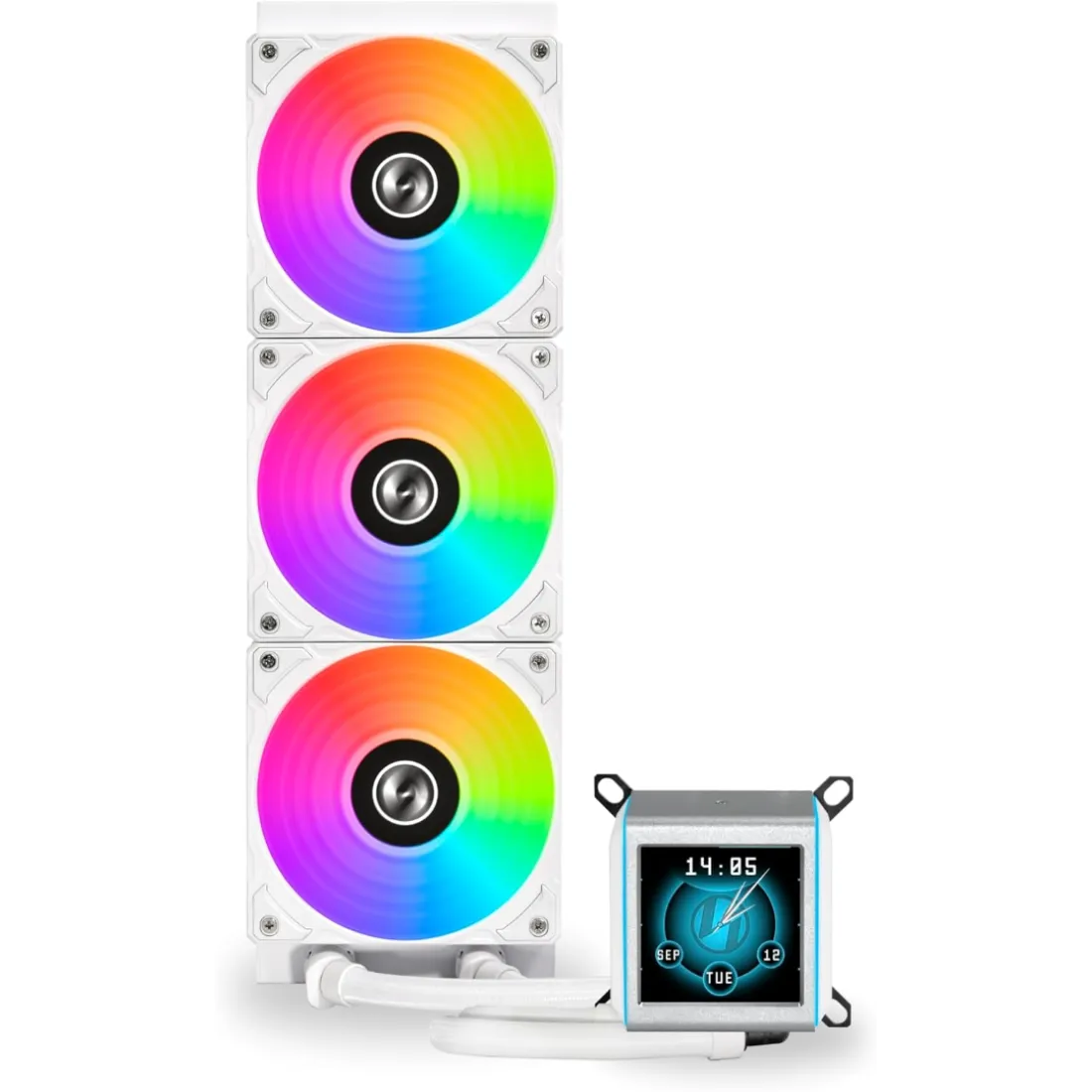 Lian Li Galahad II LCD 360MM Liquid Cooler White - AHW Store