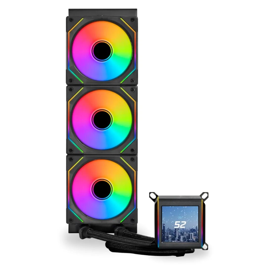 Lian Li Galahad II LCD SL - INF 360 360MM with SL Infinity Fans Liquid Cooler Black - AHW Store
