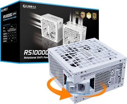 Lian Li RS1000G 1000W 80 Plus Gold Cybenetics Platinum PCIe 5.1 ATX 3.1 Full Modular Power Supply White - AHW Store