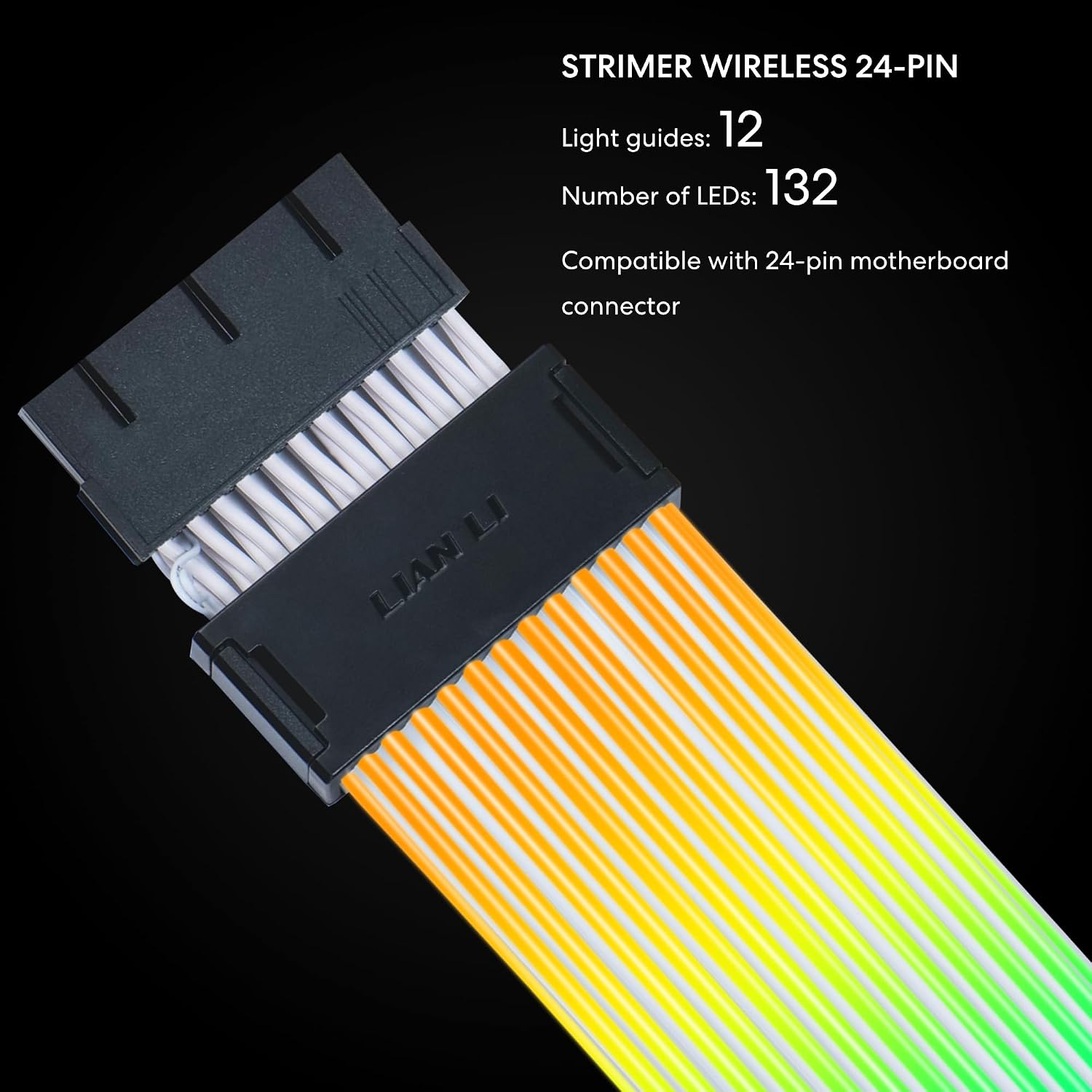 Lian Li Strimer Wireless 24 Pin with 2.4 GHz Wireless Controller ARGB Power Extension Cable - AHW Store