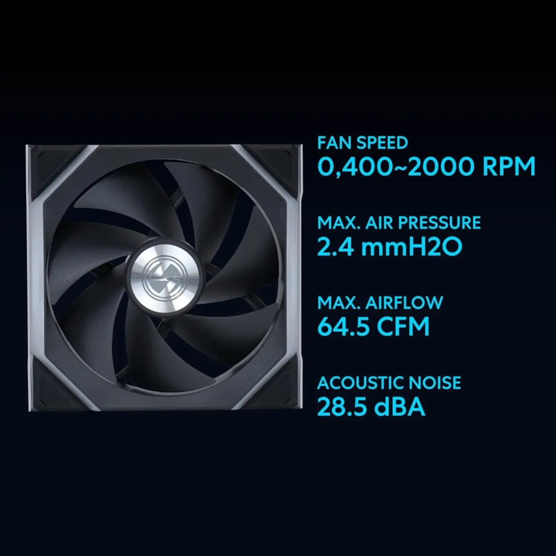 Lian Li UNI Fan SL Wireless 120MM RGB 3 Fans Black With 2.4 GHz Wireless Controller Fan Black - AHW Store