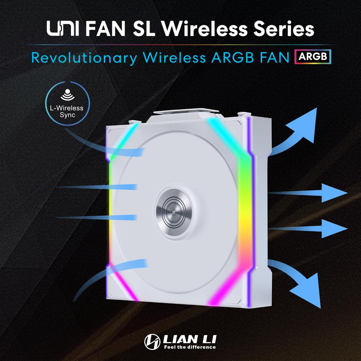 Lian Li UNI Fan SL Wireless 120MM RGB White Fan - AHW Store